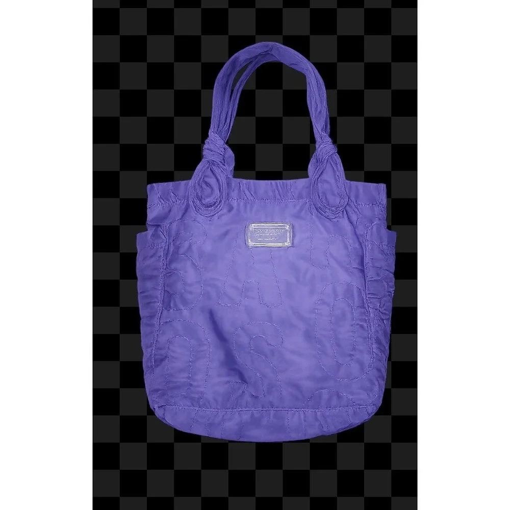 Marc by Marc Jacobs Pretty Nylon Tate Tote Purple Quilted Shoulder Bag